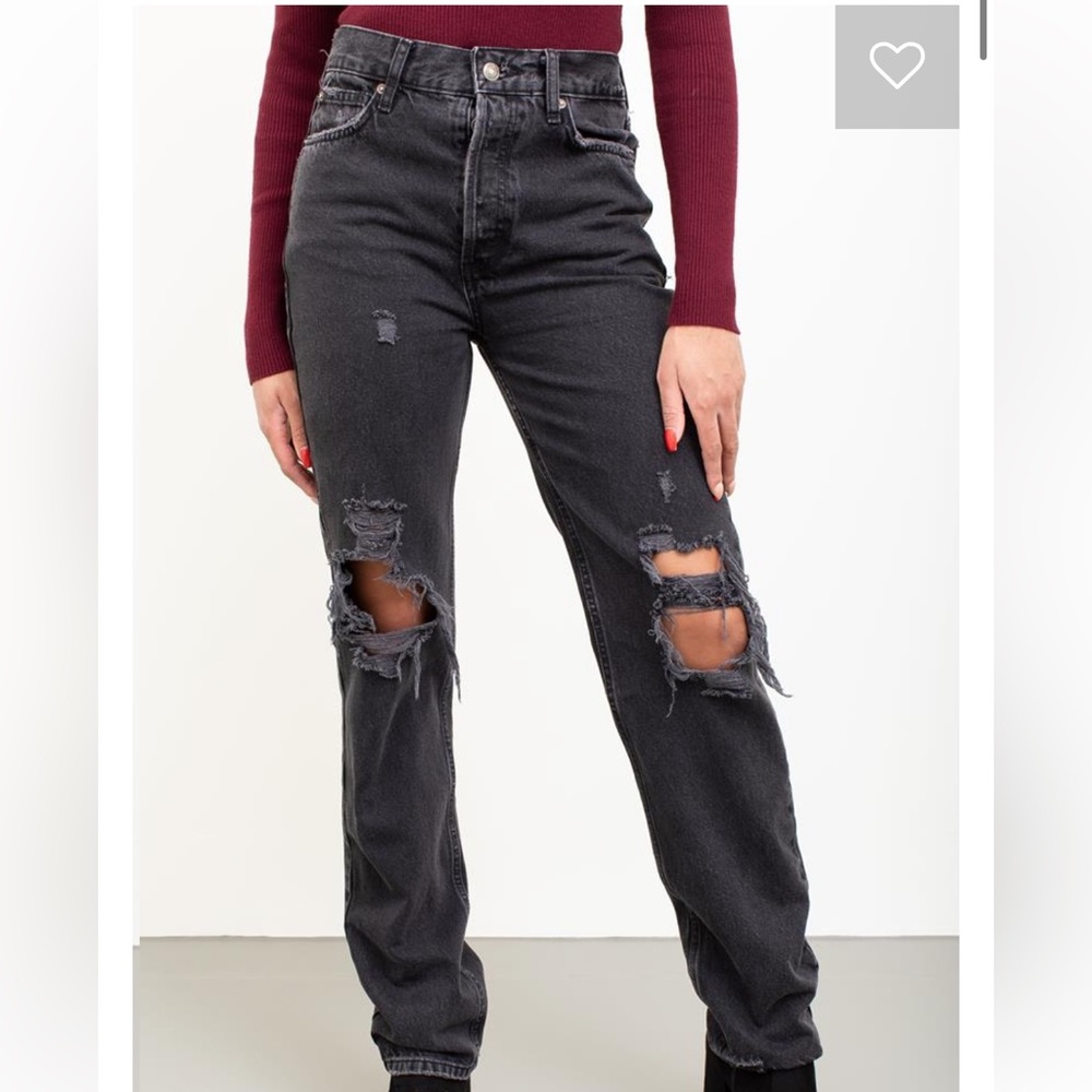 NWT Free People black ripped jeans